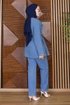 Açık Mavi Luna Denim İkili Tesettür Takım