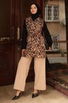 Vizon Leopar Desenli İkili Takım