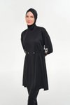 Siyah Opal Uzun Kollu Tam Kapalı Mayo