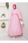 Pembe İkili Taş Detaylı Takım