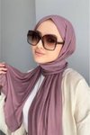 Pembe Organik Penye Şal