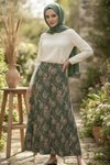 Patterned Skirt - Green