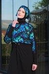 Siyah Tam Kapalı Mayo