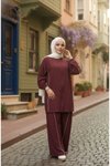 Tracksuit Set - Claret Red