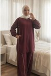 Bordo Eşofman Takım