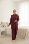 Bordo İkili Eşofman Takımı