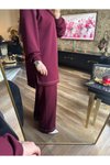 Bordo İkili Eşofman Takımı