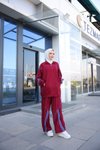Bordo Spor Eşofman Takım