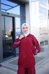 Bordo Spor Eşofman Takım
