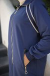 İndigo Fermuarlı Yaka Eşofman Takım