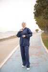 İndigo Fermuarlı Yaka İkili Eşofman Takım