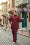 Bordo Eşofman Takım