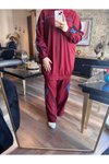 Bordo Eşofman Takım