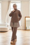 Two-Piece Zippered Tracksuit - Mink