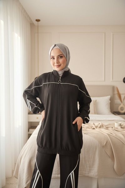 Black and White Tracksuit set