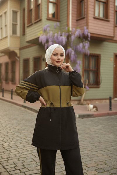 Siyah İkili Alt Üst Eşofman Takımı