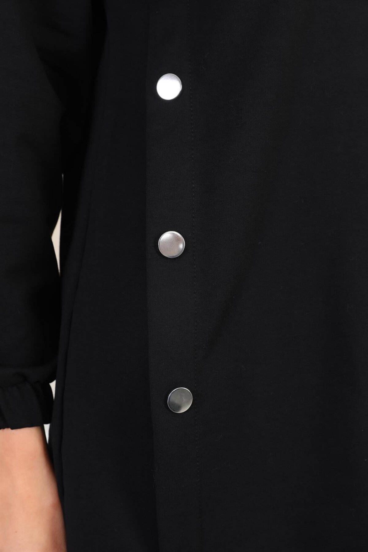 Sporty Side-Snap Tracksuit - Black - Westbound