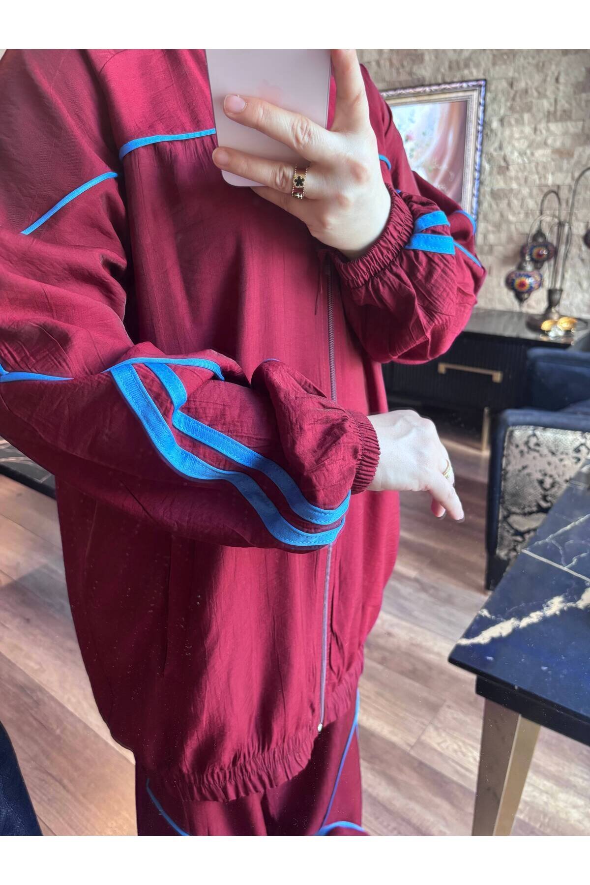 Bordo Eşofman Takım - Wovi Moda