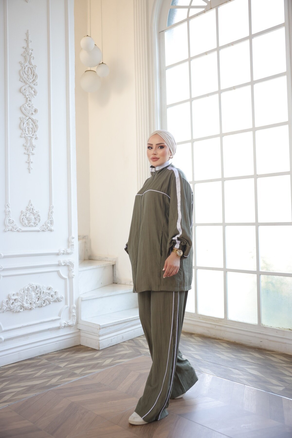 Haki Şık Eşofman Takımı - Wovi Moda