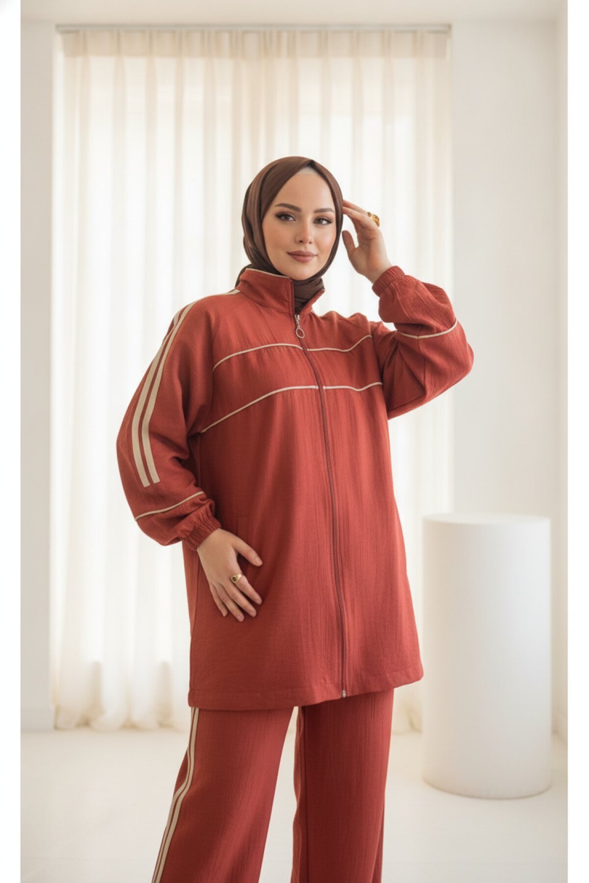 Kiremit Eşofman Takım - Wovi Moda