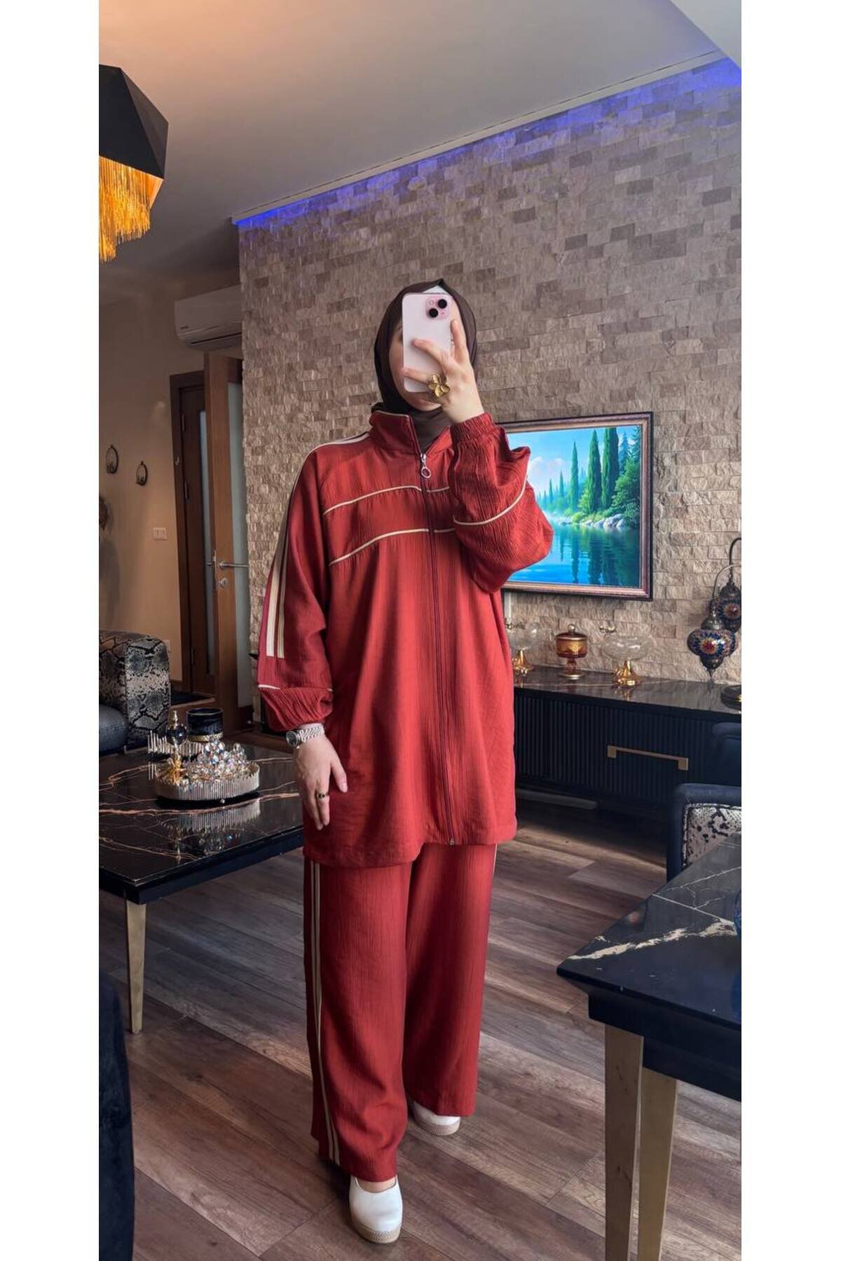 Kiremit Eşofman Takım - Wovi Moda