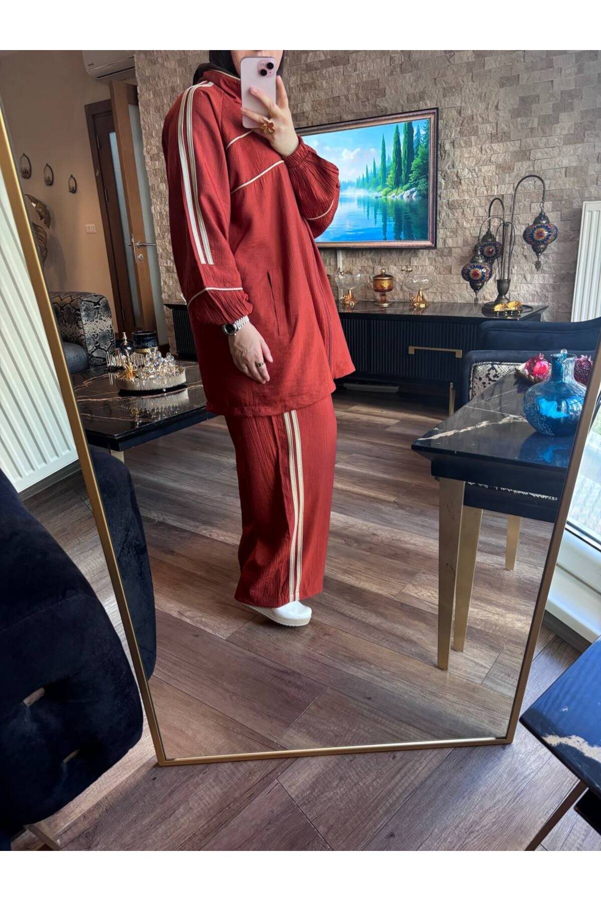 Kiremit Eşofman Takım - Wovi Moda