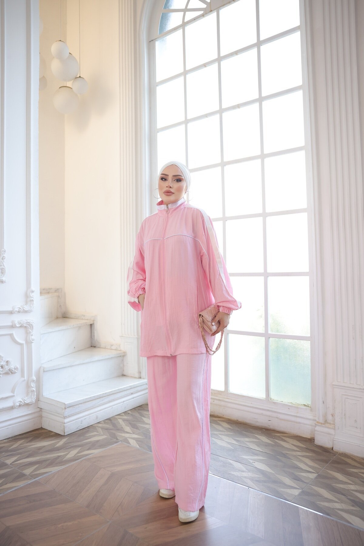 Pembe Şık Eşofman Takımı - Wovi Moda