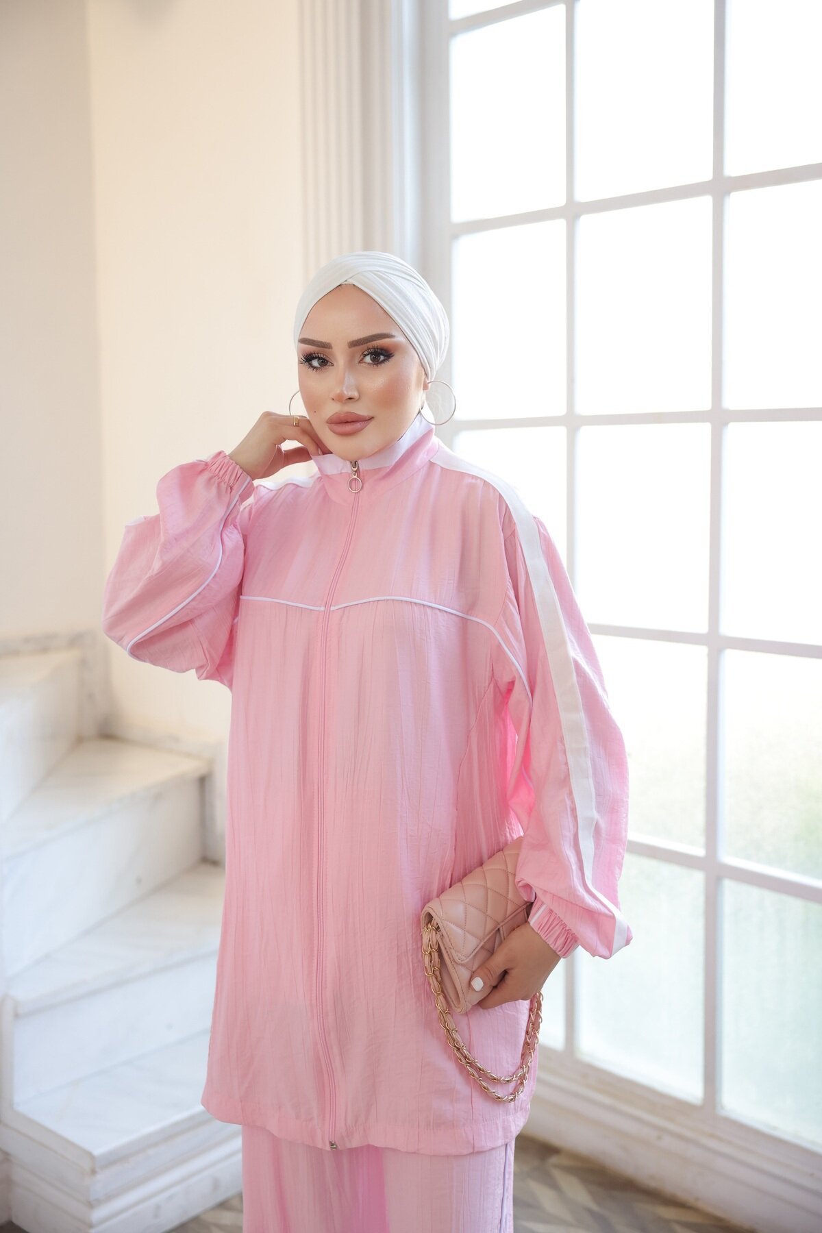 Pembe Şık Eşofman Takımı - Wovi Moda