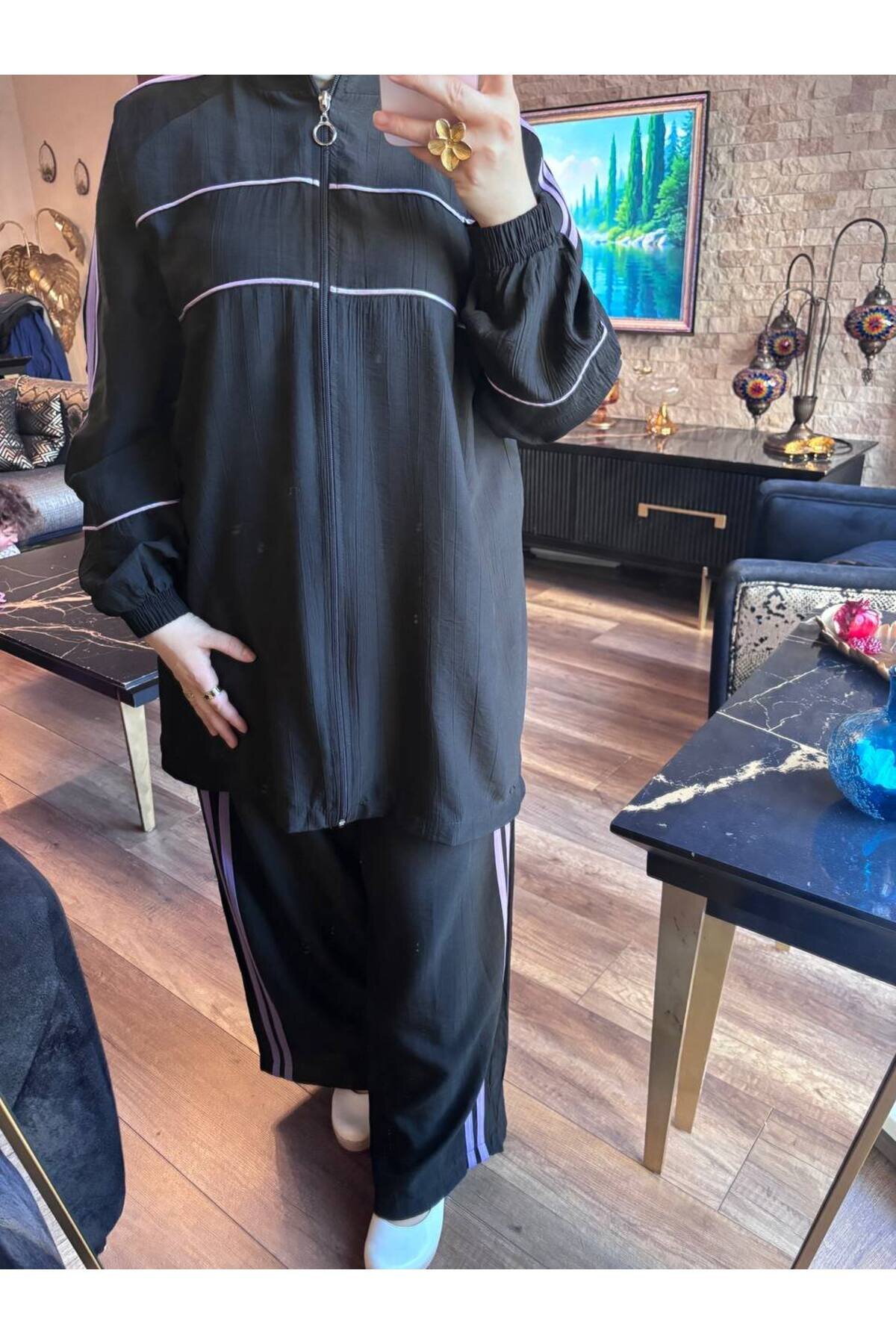 Siyah Eşofman Takım - Wovi Moda