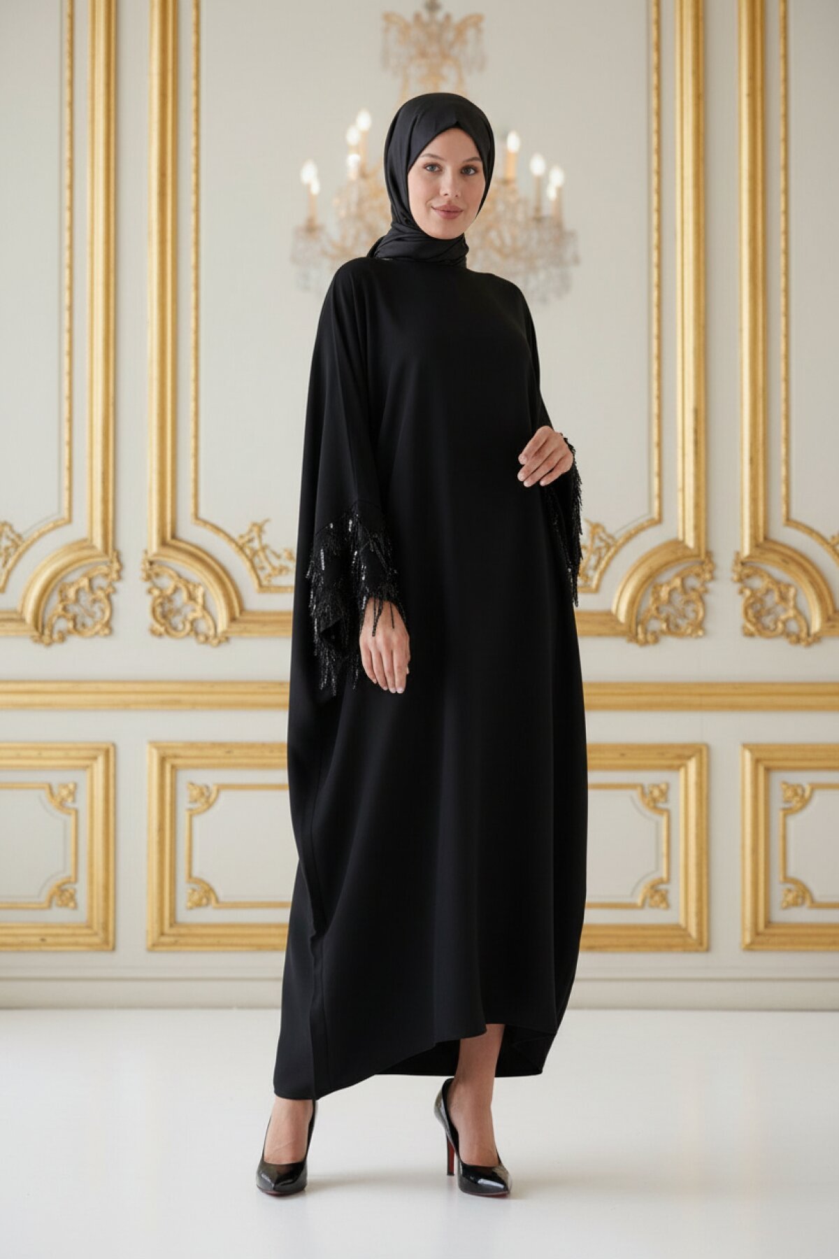 Siyah Abaya Ferace - Filizzade