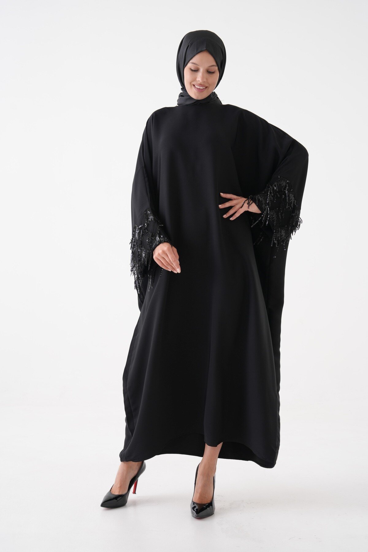 Siyah Abaya Ferace - Filizzade