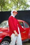 Kırmızı Oversize Basic Gömlek