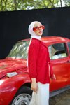 Kırmızı Oversize Basic Gömlek