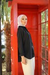 Siyah Oversize Basic Gömlek