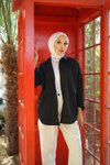 Siyah Oversize Basic Gömlek