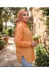 Turuncu Apolet Detaylı Tunik