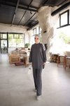 Antrasit Oversize Şerit Detaylı Rahat Takım