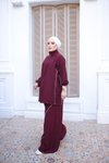 Bordo Eşofman Takım