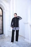 Siyah Fermuarlı İkili Eşofman