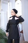 Siyah Pembe Şık Eşofman Takımı