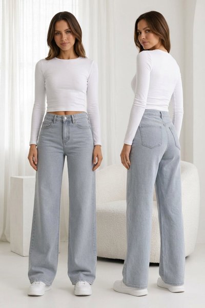 Gri Denim Pantolon