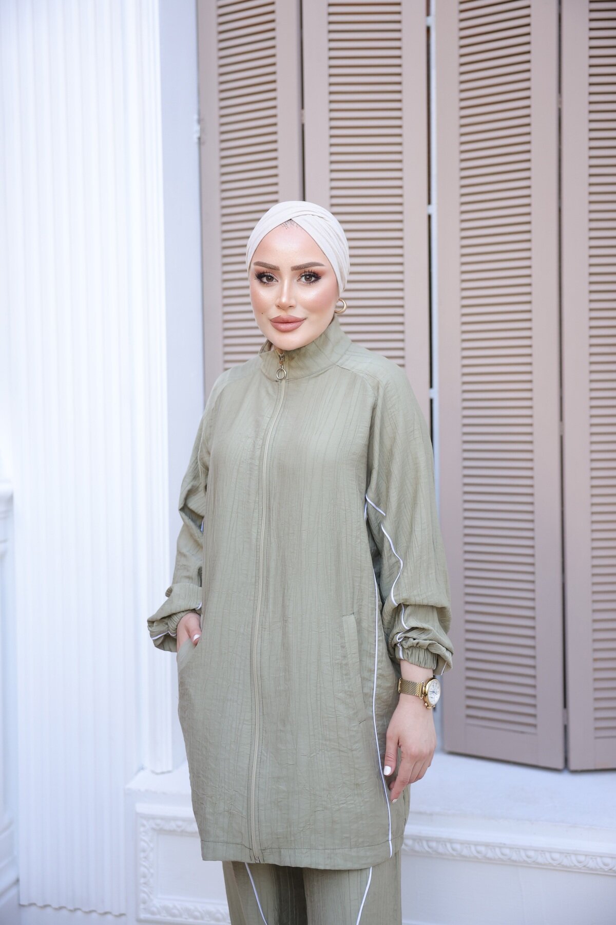 Çağla Yeşil Eşofman Takım - Wovi Moda