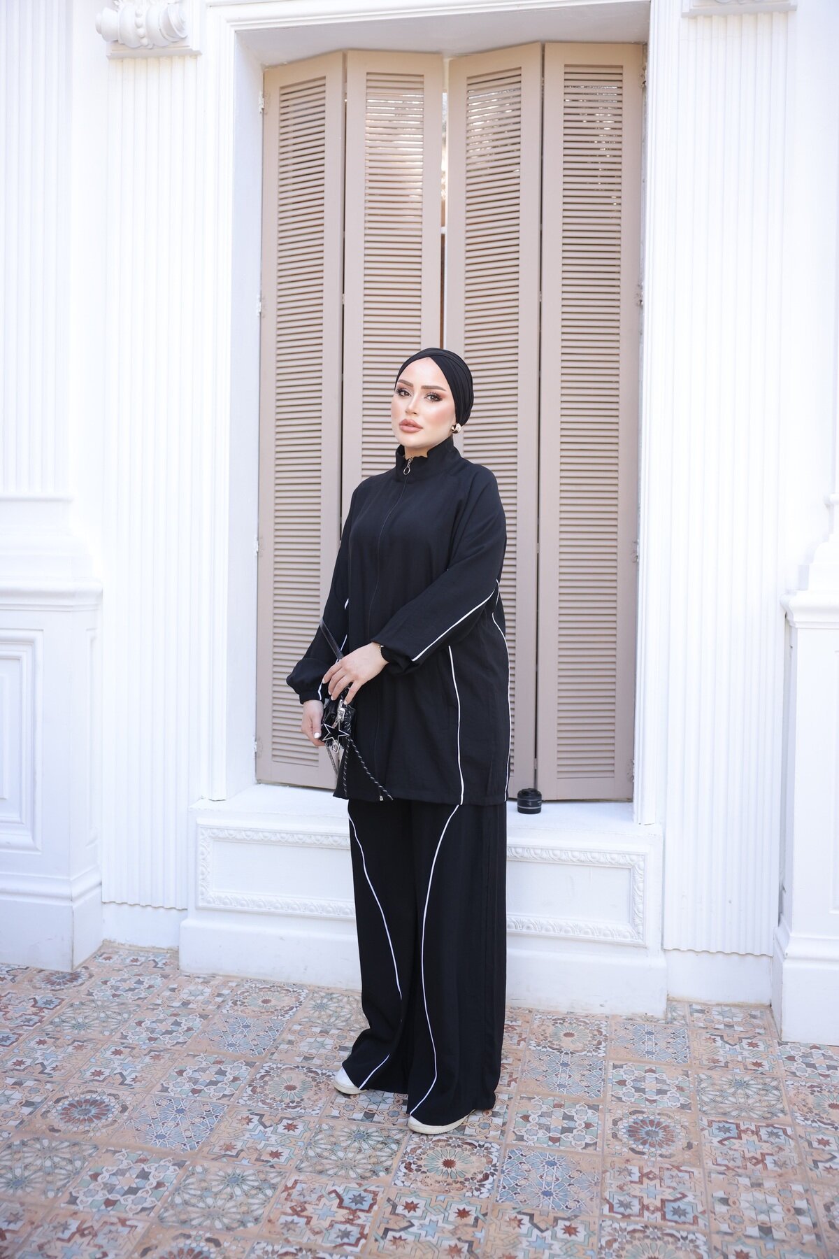 Siyah Eşofman Takım - Wovi Moda
