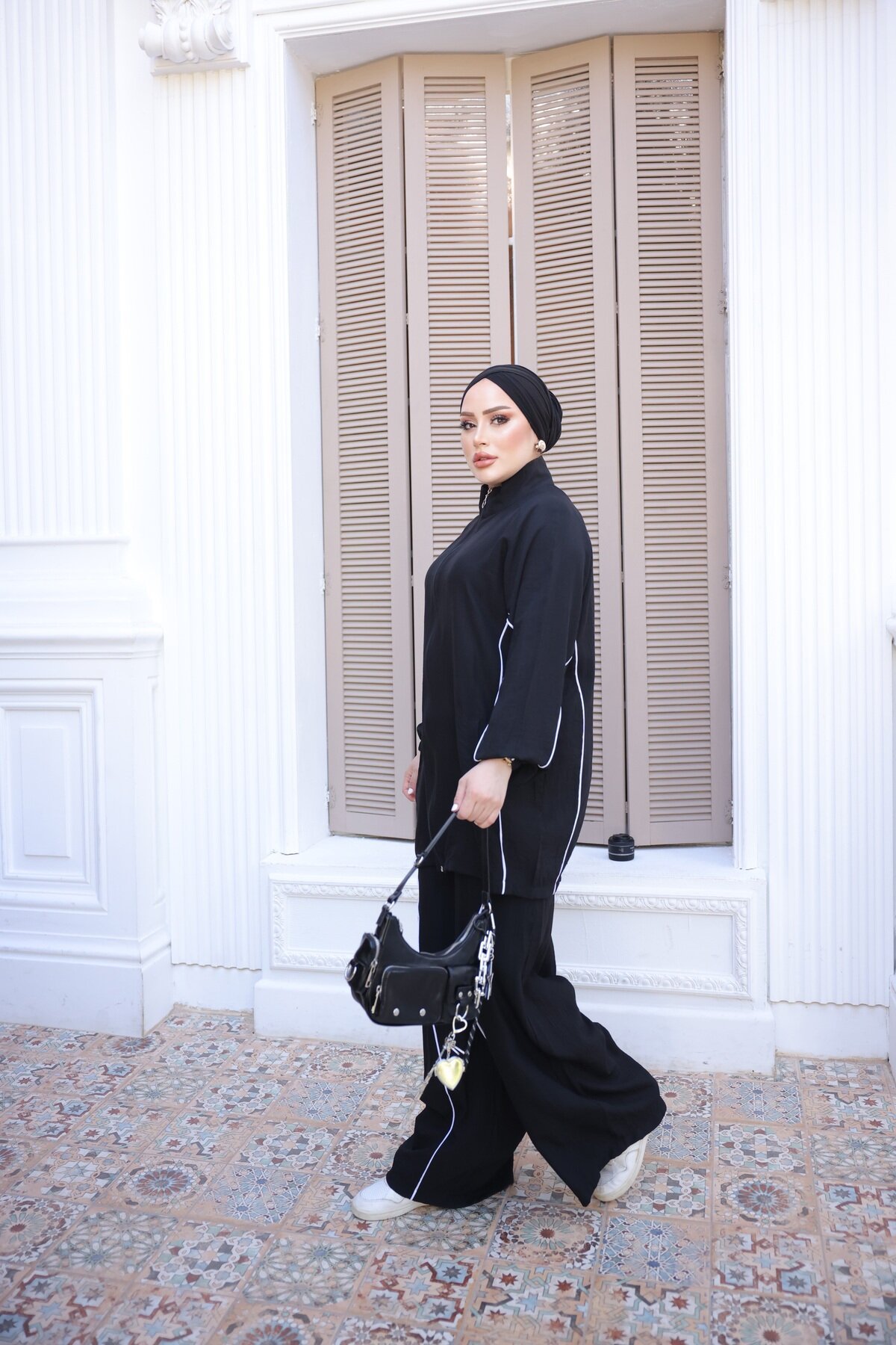 Siyah Eşofman Takım - Wovi Moda