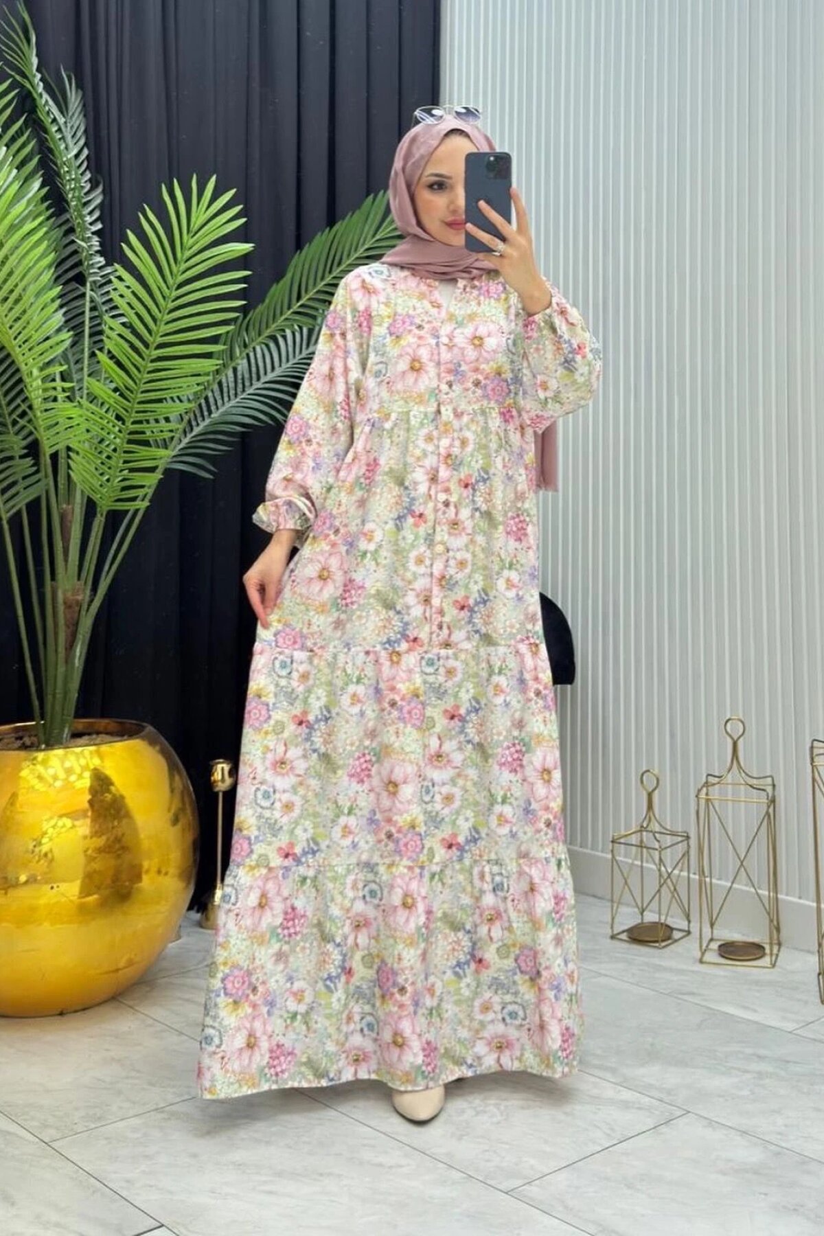 Renkli Rüya Elbise - Dimar Butik