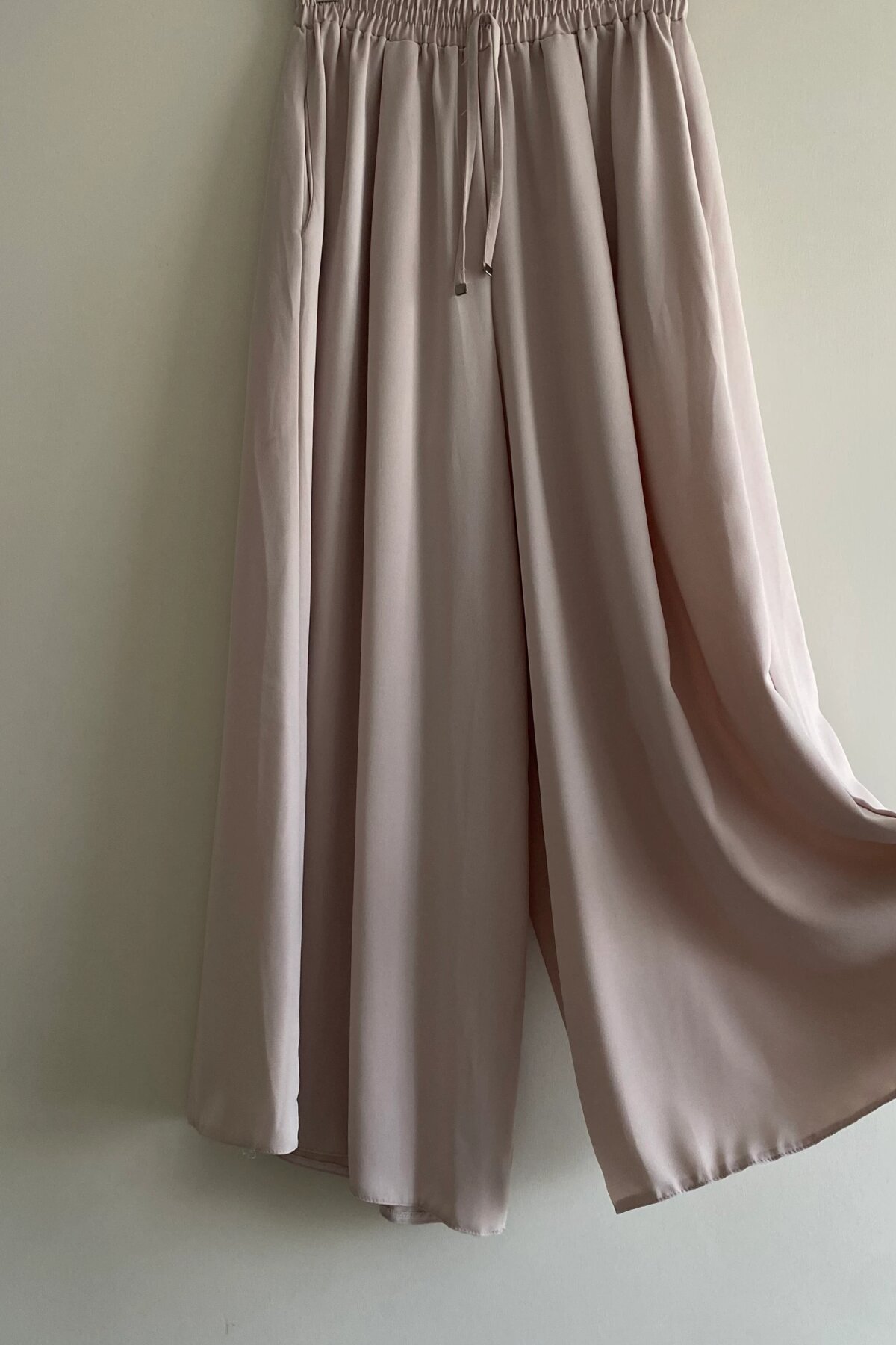 Lina Imported Linen Culottes - Stone - Dimar Butik