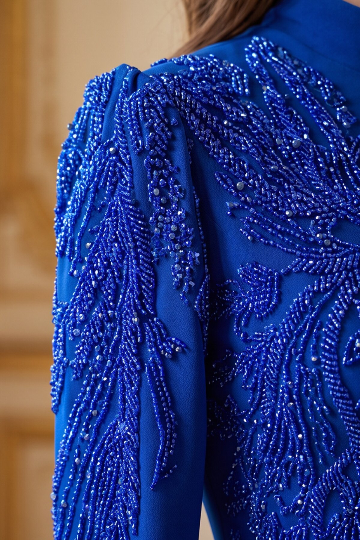 Midnight Blue Evening Dress - MK Moda Tasarım
