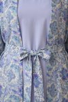 Mavi Desenli Kimono Tunik Takım