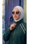 Yeşil Bol Paça Dik Yaka Fermuarlı Takım
