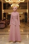 Pudra Pembe MK333 Abiye Elbise